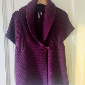 Caslon Deep Purple Women's Cardigan Sweater